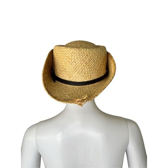 Lake of The Isles Straw Cowboy Hat Western Farmhouse Rodeo Country Old Town Road - Picture 5 of 8